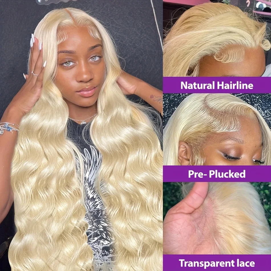 30 Inch 613 13x6 Lace Front Wig Human Hair 200 Density 13x4 Body Wave Lace Frontal Wig Human Hair Pre Plucked With Baby Hair