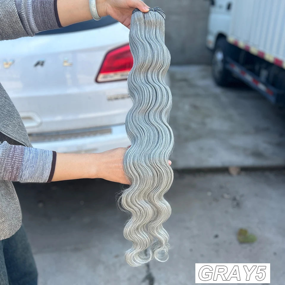 Magicae Synthetic Hair Extensions Body Wave Hair Bundles 26“ 150g Omber Blonde Weave High Temperature Fiber Body Ponytail Hair