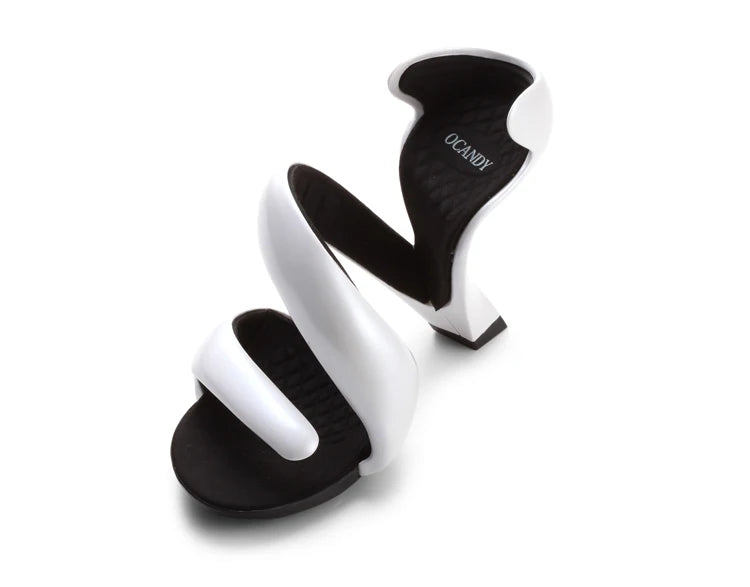 Snake-Shaped Bottomless Sandals Shoes Women Sexy High Heels Summer Shoes Design 2021 Lady Summer Sandals for Wedding