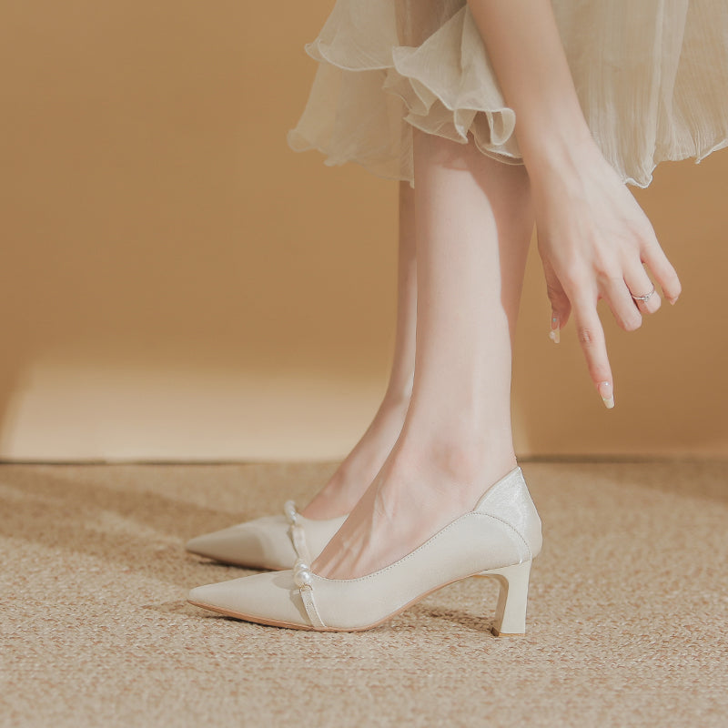Wedding Shoes Hexiu Wedding Dress Two-Way Chunky Heel 2023 New Arrival Fancy Red Bridal High Heels Wedding Not Tired Feet