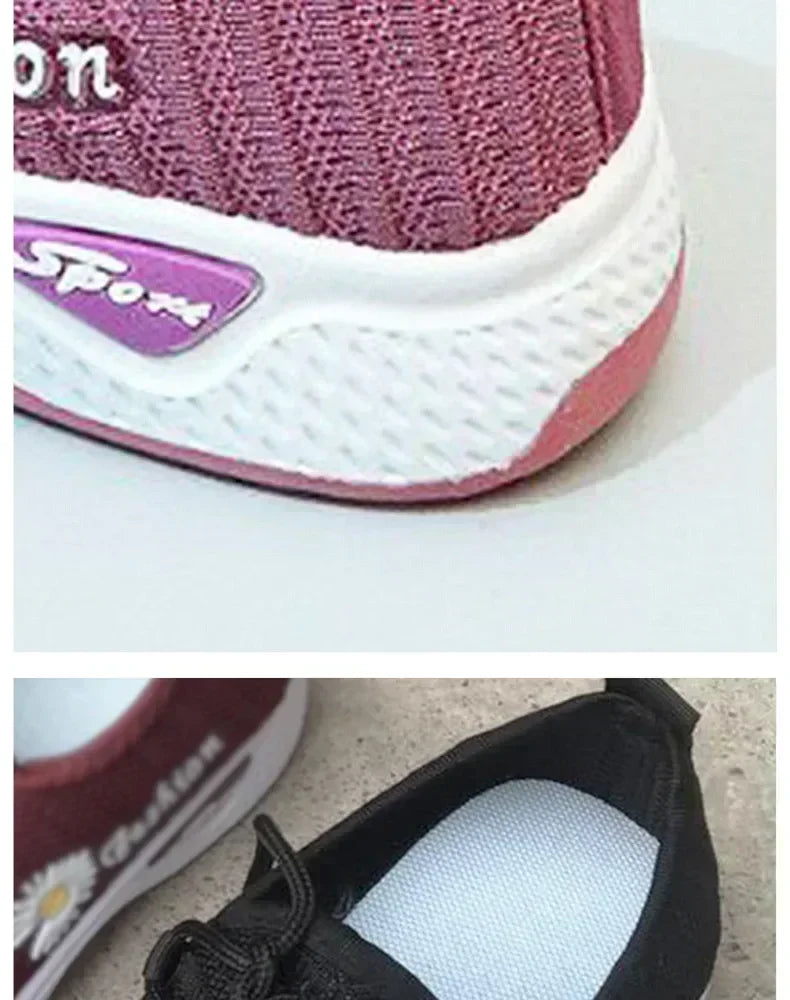 Women's Light Running Shoes Adult Sneakers,net Shoes, Comfortable Soft Soled Sneakers, Women's Breathable Casual Single Shoes