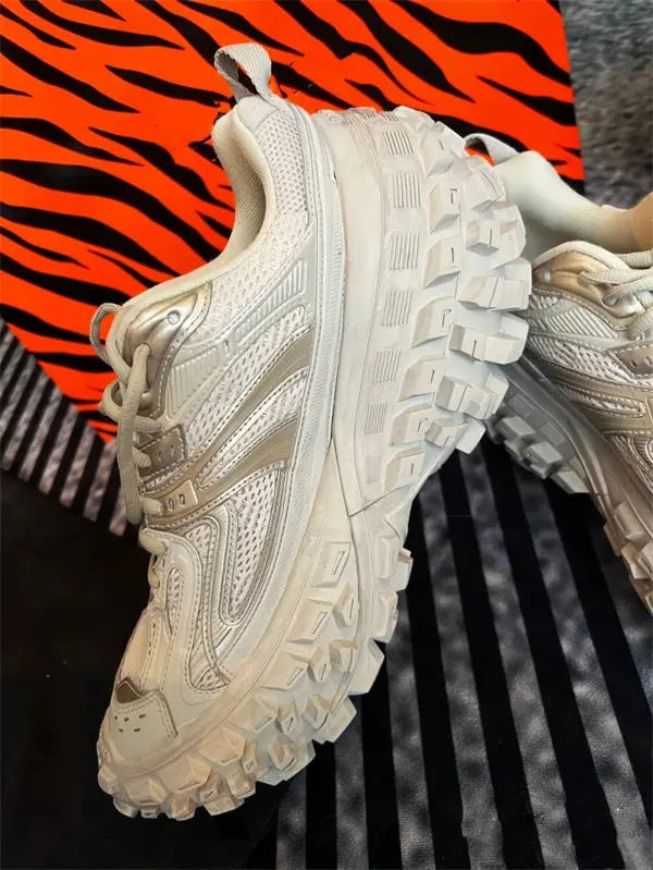 Woman Shoes Old Dad Tire Thick Bottom Sneakers Women outdoors Platform Increase Shoes For Women Leather Women Casual Sneakers