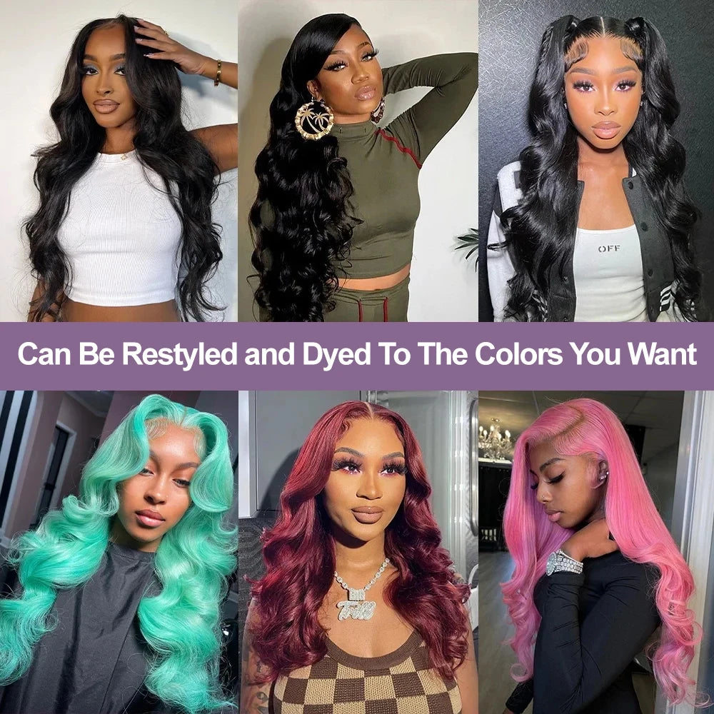 Body Wave Bundles Human Hair Brazilian Hair Weave Bundles 1/3/4 PCS 100% Human Hair Extensions Natural Black Colored For Women