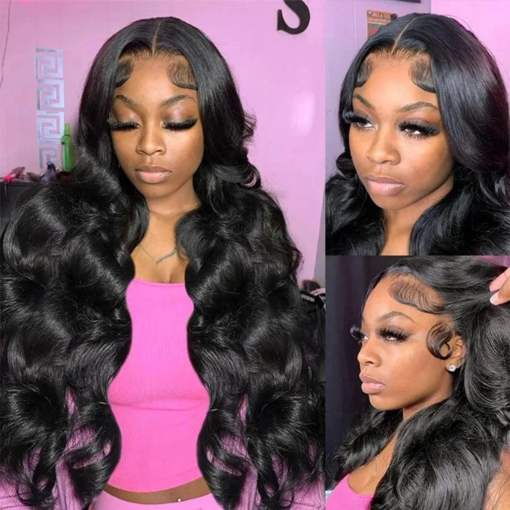 Body Wave 13x4 Lace Front Wigs Human Hair Brazilian 5x5 Glueless Human Hair Wig Pre Plucked 200 Density For Black Women 30 Inch