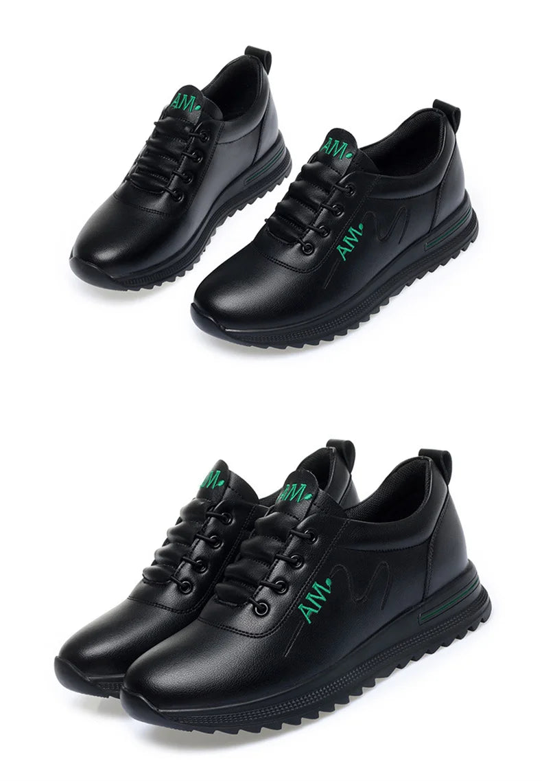 Little White Shoes Women's 2024 New Sports Casual Soft Single Shoes Spring Autumn Designer Sneakers Middle-aged And Elderly