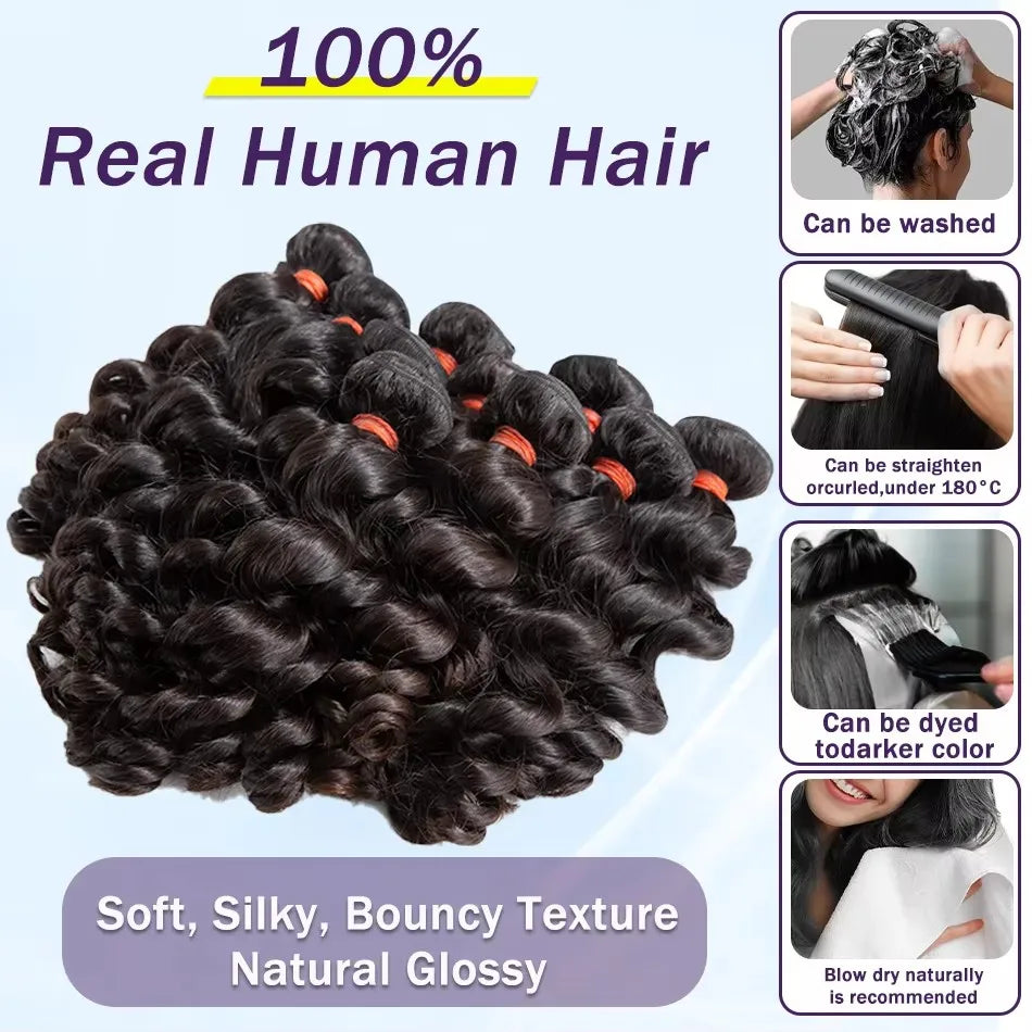 Linktowig Loose Wave Bundles Human Hair 30 Inch Human Hair Bundles Loose Deep Wave Weave Bundles Raw Hair Extensions Double Weft