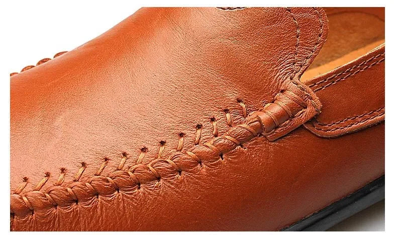 Fashion Leather Men Casual Shoes Luxury Brand Formal Men Loafers Moccasins Italian Breathable Slip on Male Boat Shoes Size 37-47