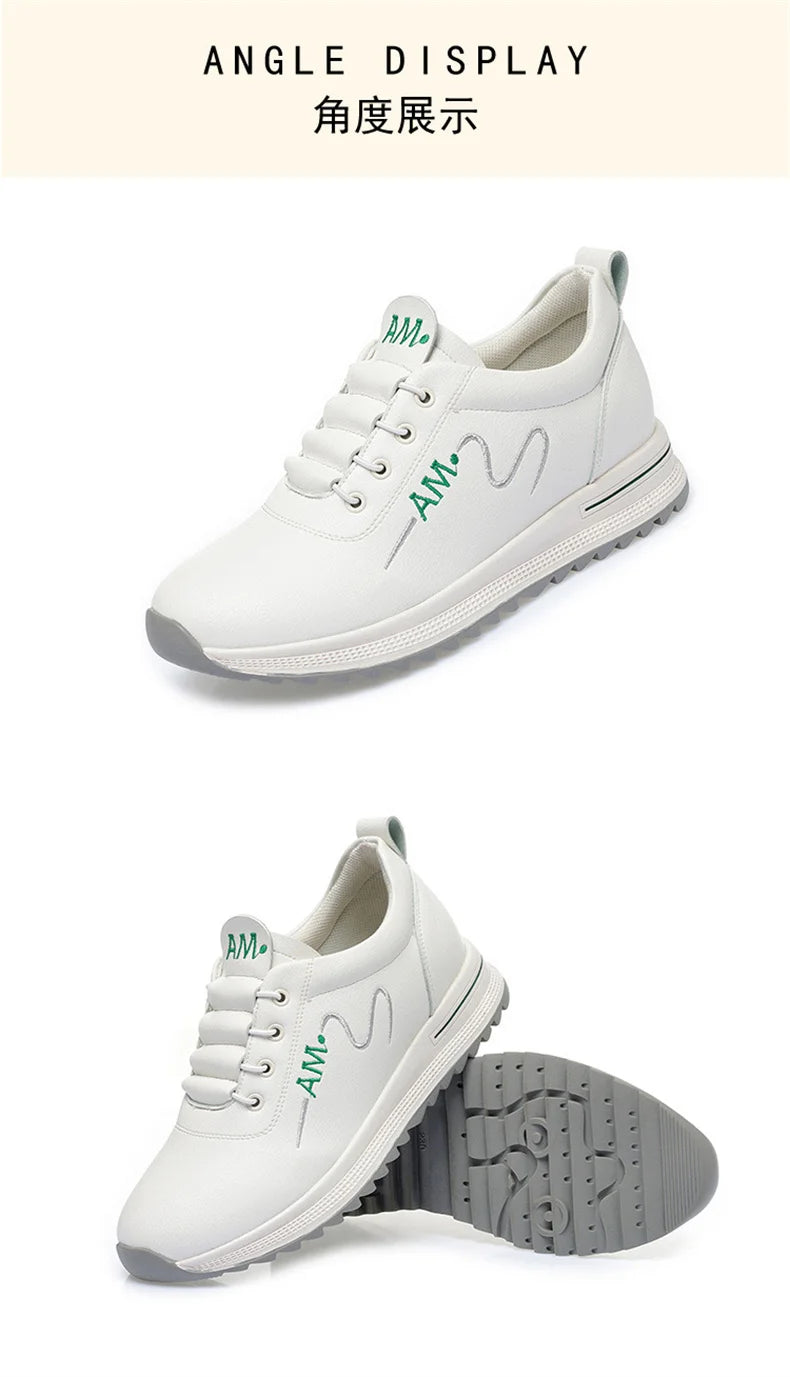 Little White Shoes Women's 2024 New Sports Casual Soft Single Shoes Spring Autumn Designer Sneakers Middle-aged And Elderly