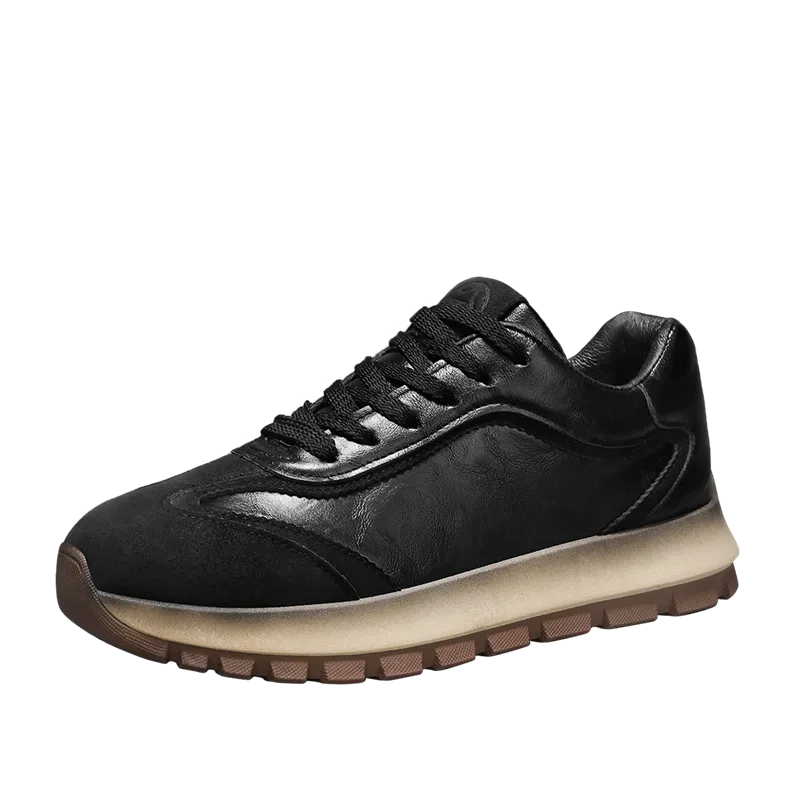 Trendy Men Shoes All Seasons Leather Casual Sneakers Korean Style Fashion Running Shoes Non-slip Wear-resistant Mens Sports Shoe