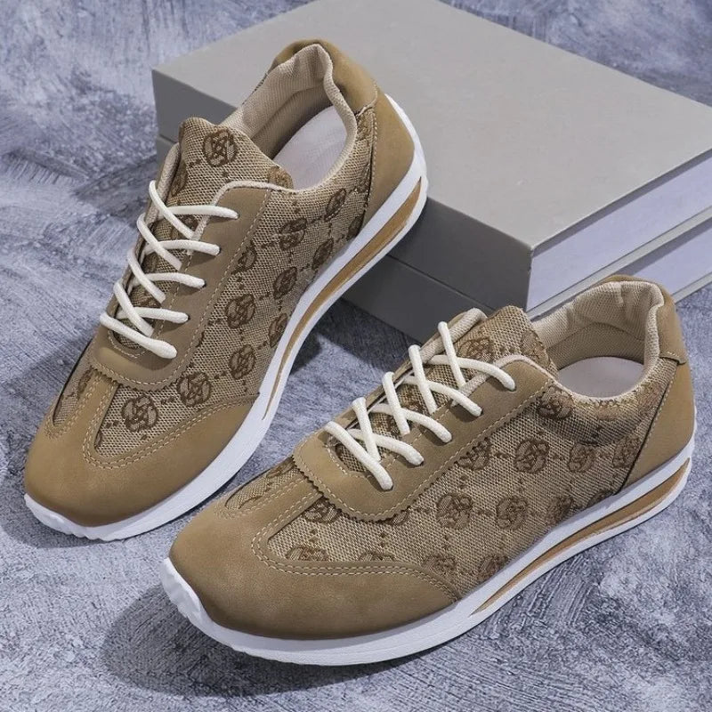 Retro Flower Embroider Brand Design Sneakers Women 2025 Autumn Trend Platform Sneakers Woman Lightweight Flat Heels Casual Shoes