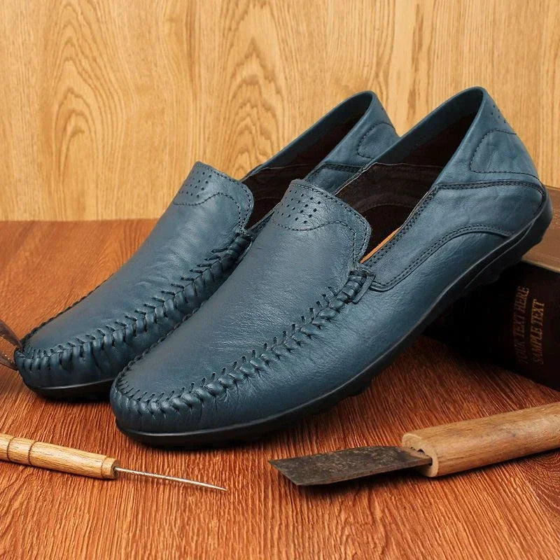 Fashion Leather Men Casual Shoes Luxury Brand Formal Men Loafers Moccasins Italian Breathable Slip on Male Boat Shoes Size 37-47