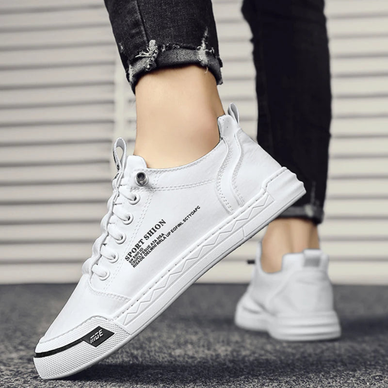 High Quality Men's Sneakers Summer Ice Silk Canvas Shoe for Men Brand Versatile Slip-on Casual Vulcanized Footwear Tenis Hombres