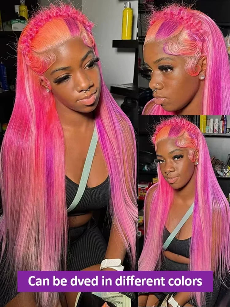 300 Density 36 40 Inch Straight 613 Blonde 13x6 Hd Lace Front Human Hair Wigs 13x4 Transparent Lace Frontal Brazilian Remy Wig