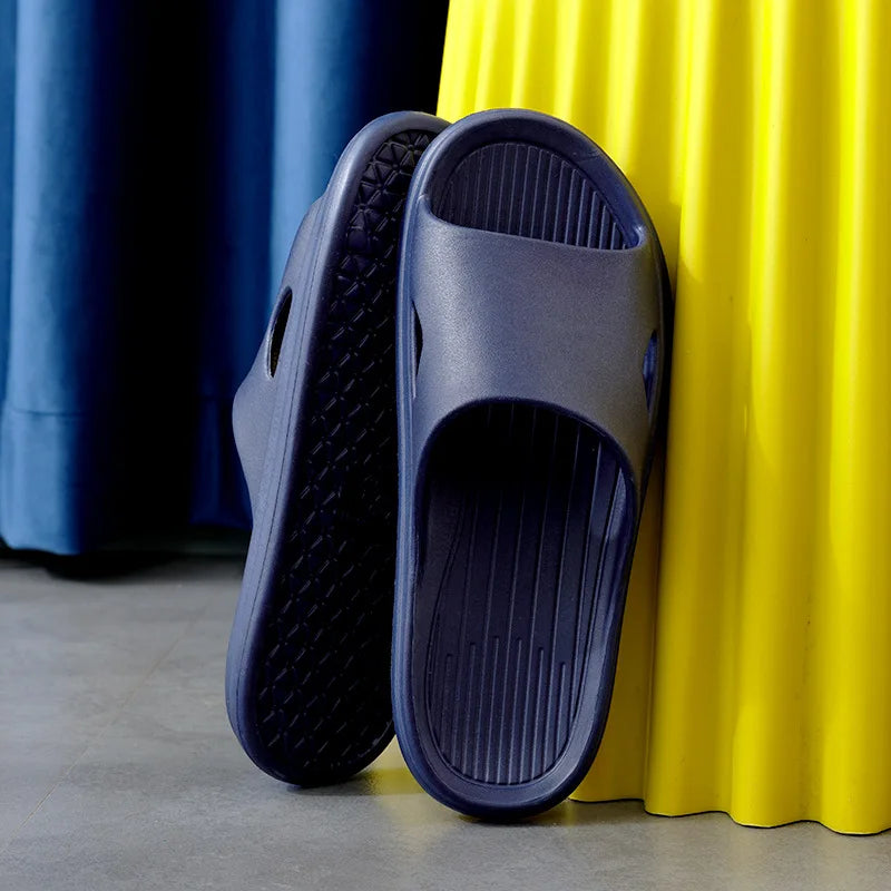 New Bathroom Slippers Summer for Women Men Soft Couple EVA Platform Home Slippers Indoor Casual Non-Slip Flip Flops Wholesale