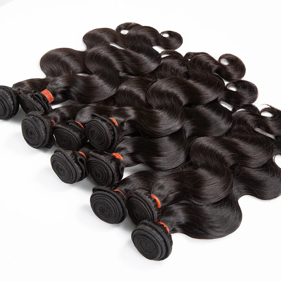 30 40 Inch Body Wave Raw 2 3 4 Bundles Indian 100% Unprocessed Human Hair Wavys Double Drawn Virgin Bundles Weave Extensions