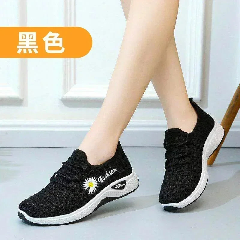 NEW Women's Light Running Shoes Adult Sneakers Net Shoes Comfortable Soft Soled Sneakers Women's Breathable Casual Single Shoes