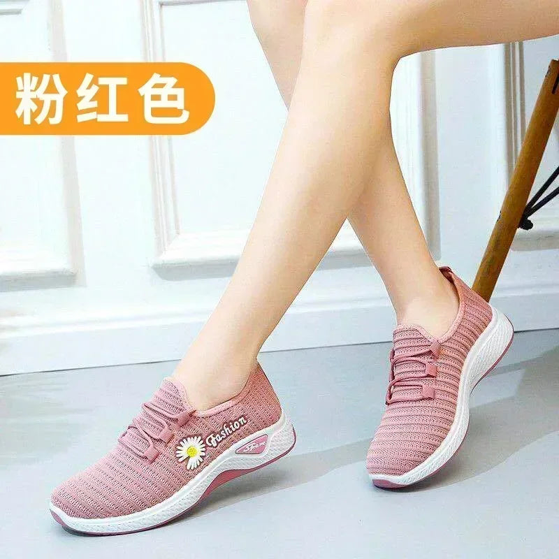 NEW Women's Light Running Shoes Adult Sneakers Net Shoes Comfortable Soft Soled Sneakers Women's Breathable Casual Single Shoes