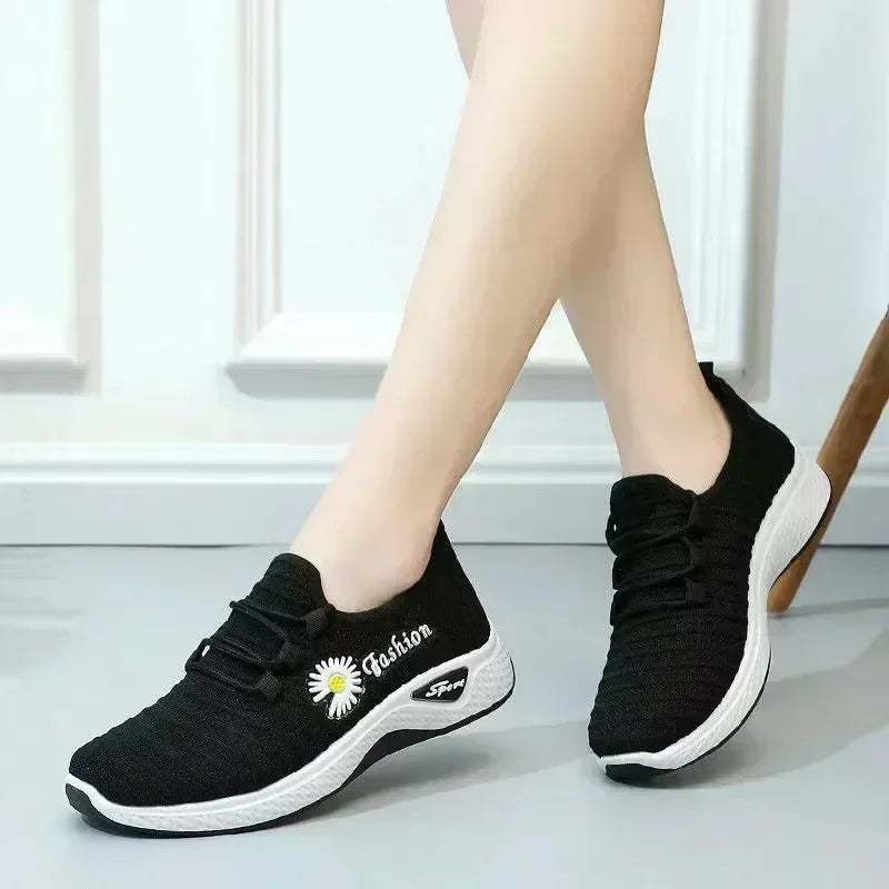 NEW Women's Light Running Shoes Adult Sneakers Net Shoes Comfortable Soft Soled Sneakers Women's Breathable Casual Single Shoes