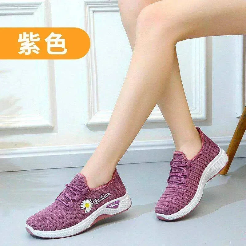 NEW Women's Light Running Shoes Adult Sneakers Net Shoes Comfortable Soft Soled Sneakers Women's Breathable Casual Single Shoes