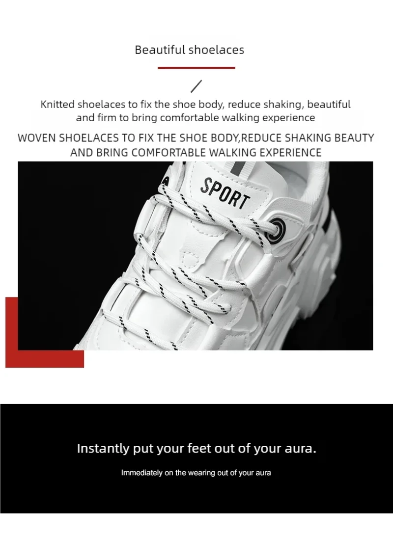 Men's thick soled casual sports shoes four season new outdoor soft soled comfortable running shoes versatile students sneakers