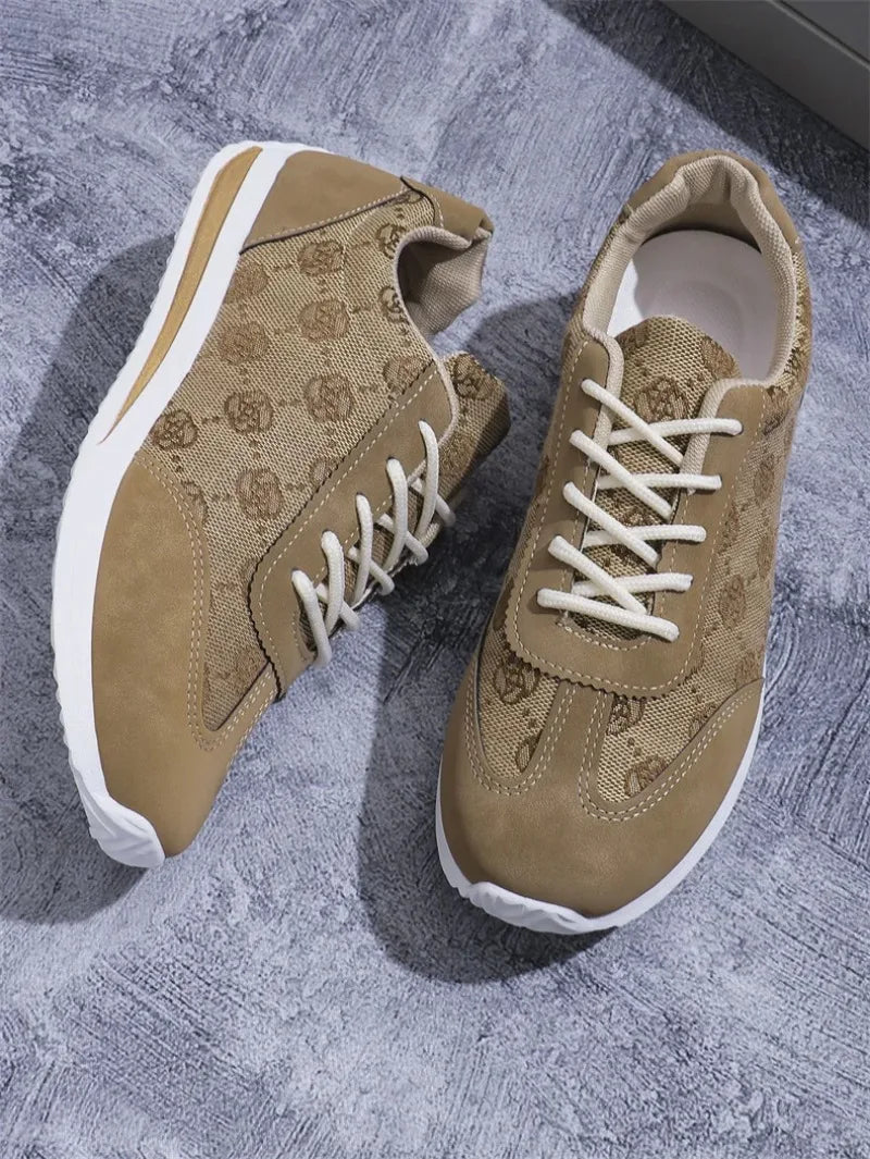 Retro Flower Embroider Brand Design Sneakers Women 2025 Autumn Trend Platform Sneakers Woman Lightweight Flat Heels Casual Shoes