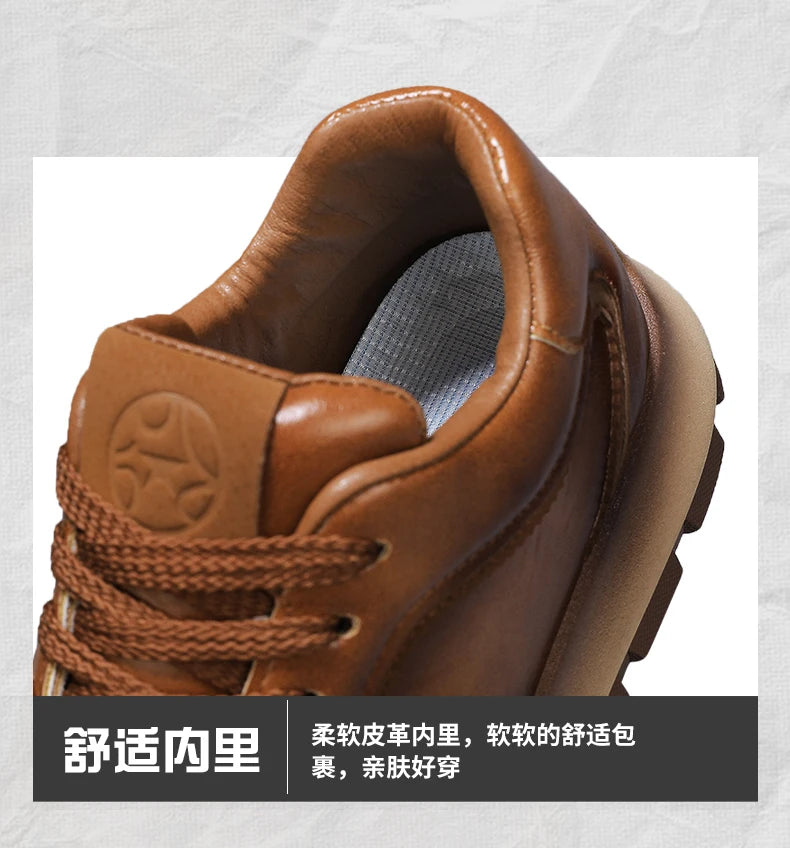 Trendy Men Shoes All Seasons Leather Casual Sneakers Korean Style Fashion Running Shoes Non-slip Wear-resistant Mens Sports Shoe
