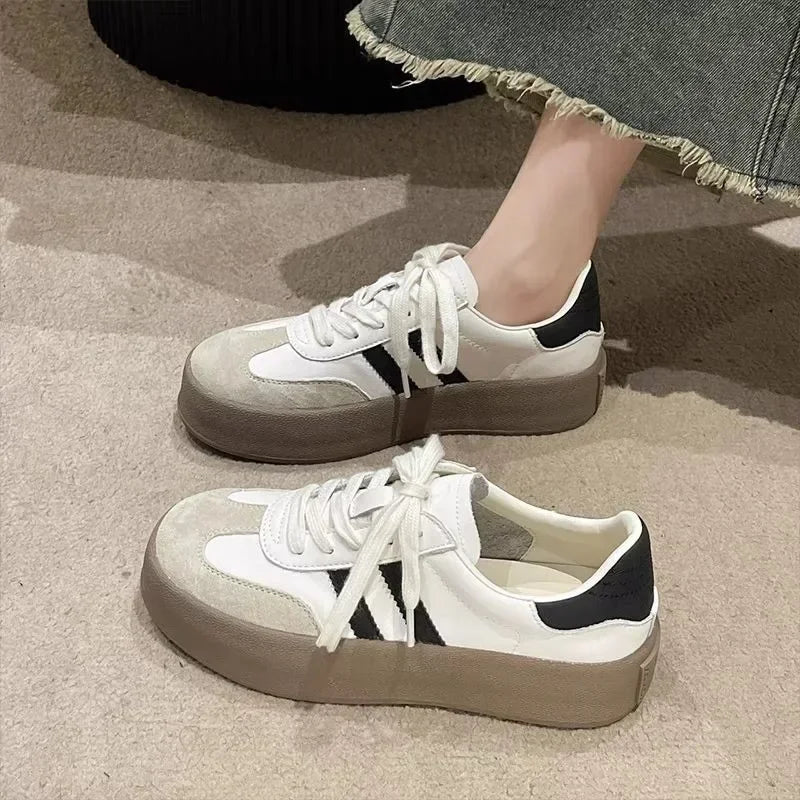 New Design Fashion Casual Shoes Outdoor Lace Up Sneakers for Women Female Comfortable Versatile Sport Shoes Vulcanize Shoes
