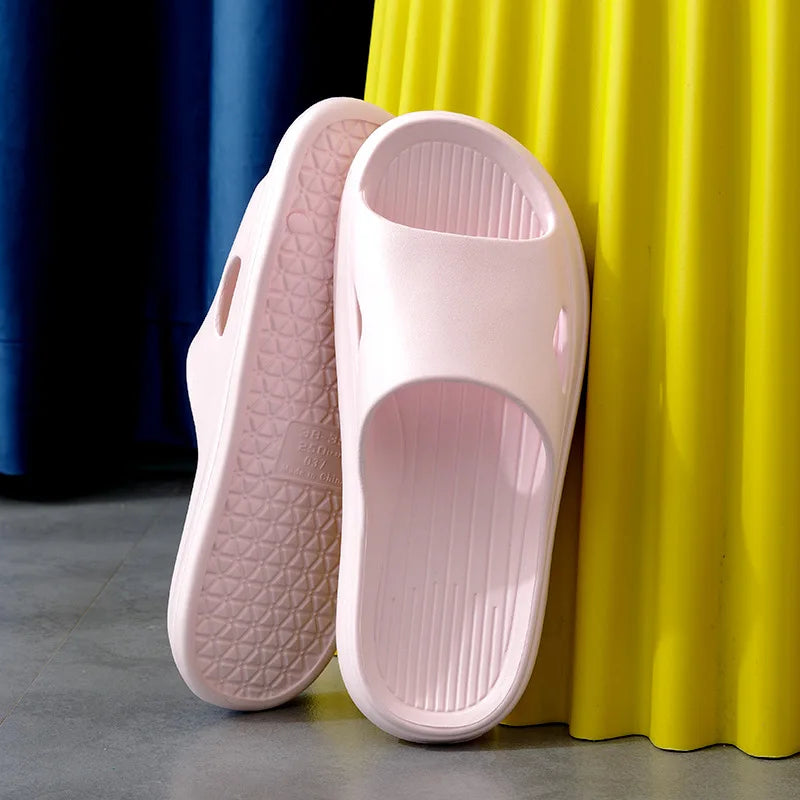 New Bathroom Slippers Summer for Women Men Soft Couple EVA Platform Home Slippers Indoor Casual Non-Slip Flip Flops Wholesale