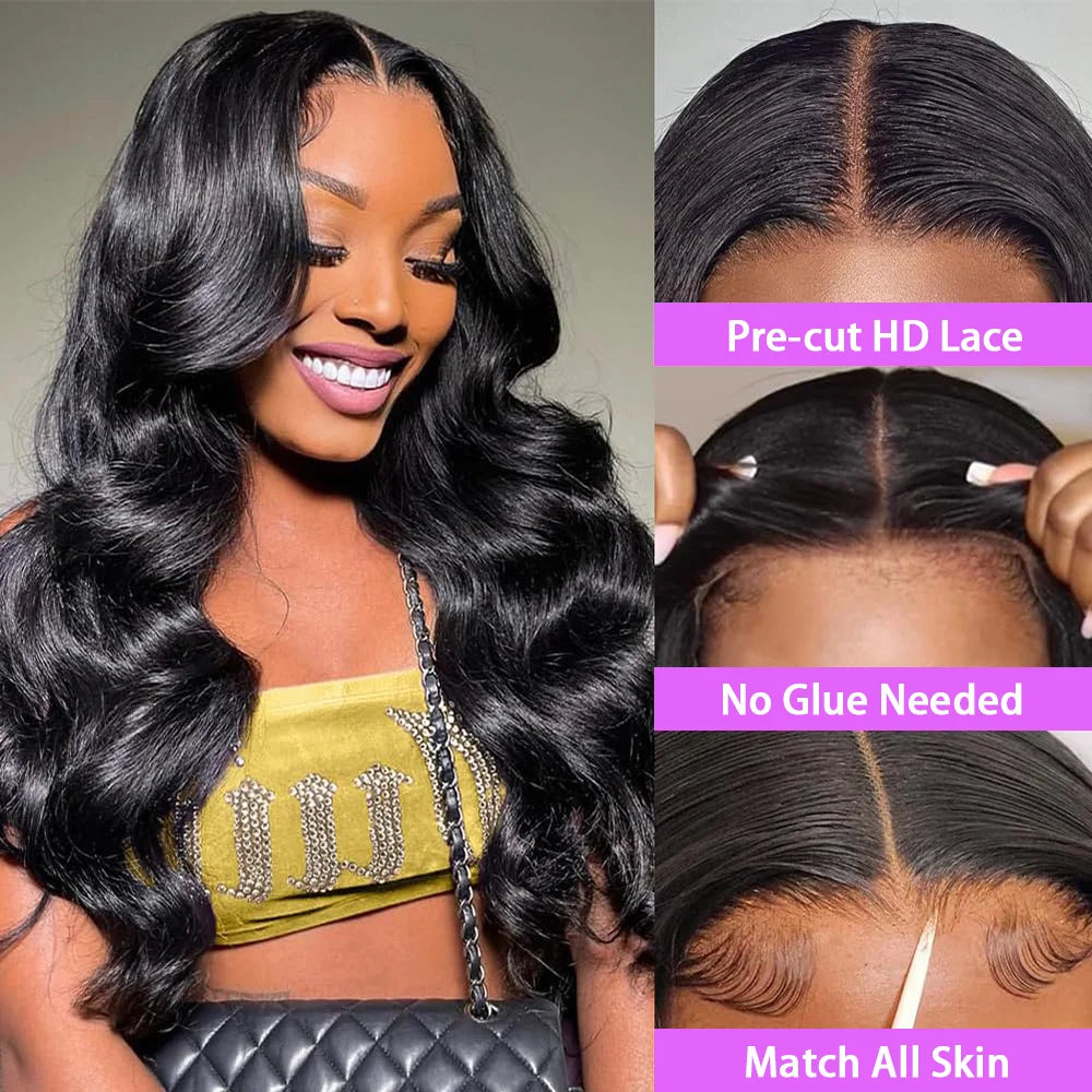 Body Wave 13x4 Lace Front Wigs Human Hair Brazilian 5x5 Glueless Human Hair Wig Pre Plucked 200 Density For Black Women 30 Inch
