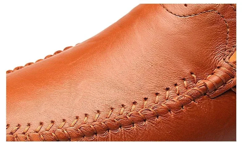 Fashion Leather Men Casual Shoes Luxury Brand Formal Men Loafers Moccasins Italian Breathable Slip on Male Boat Shoes Size 37-47