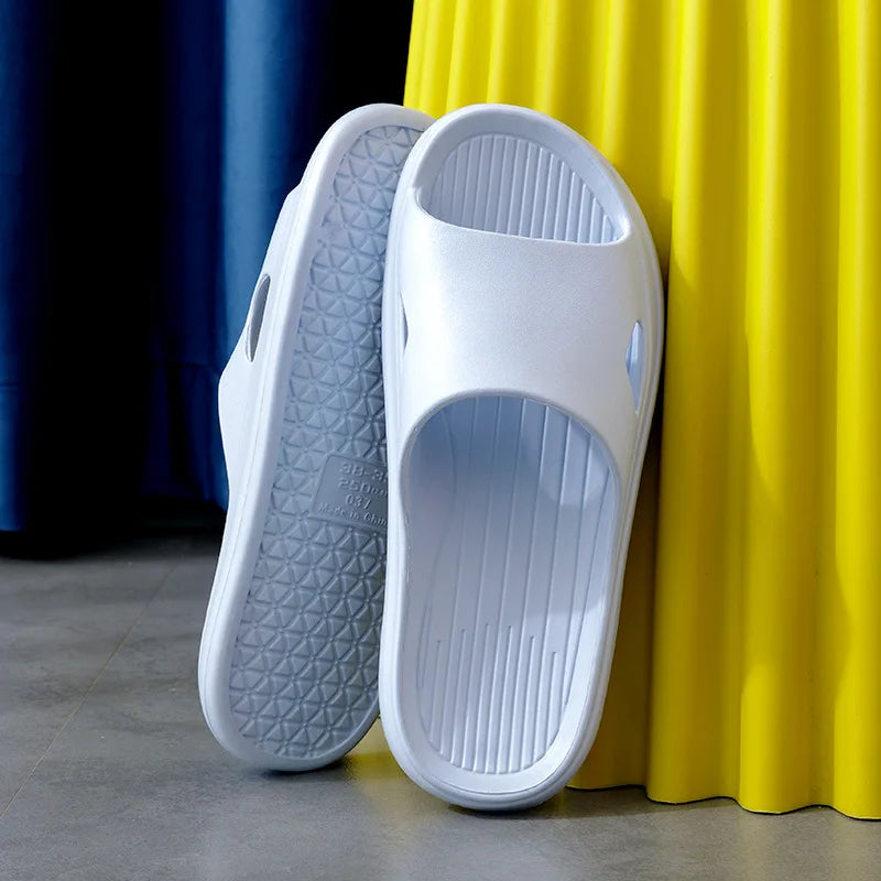 New Bathroom Slippers Summer for Women Men Soft Couple EVA Platform Home Slippers Indoor Casual Non-Slip Flip Flops Wholesale