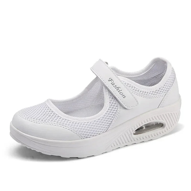Women's Light Fashion Breathable Mesh Wedge Heels Shoes Casual Shoes Mesh Outdoor Sports Running Designer Sneakers 2024