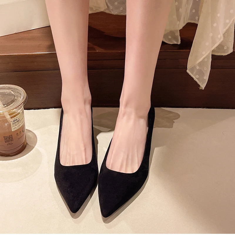 Leopard Print Women High Heel Shoes Fashion Pointed Toe Shallow Shoes Party Dress Ladies Pumps Shoes