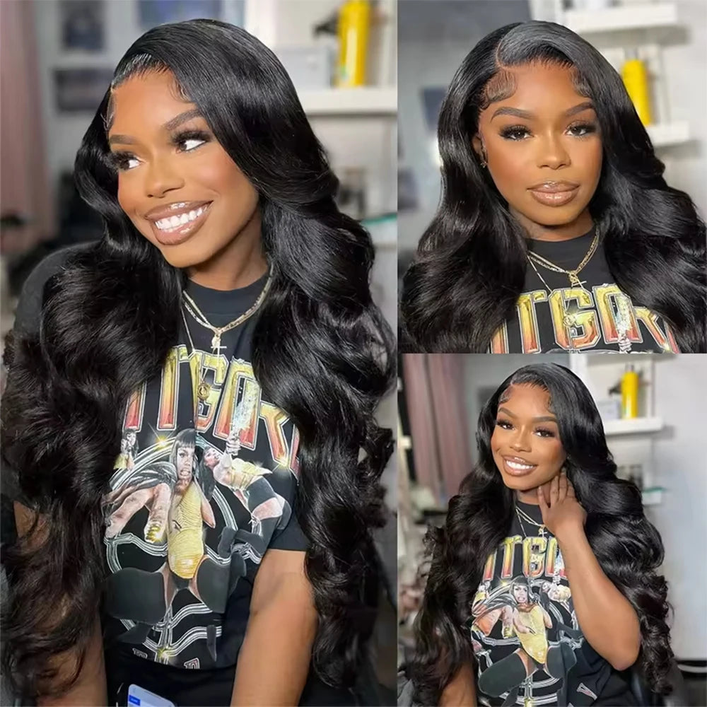 Body Wave Bundles Human Hair Brazilian Hair Weave Bundles 1/3/4 PCS 100% Human Hair Extensions Natural Black Colored For Women