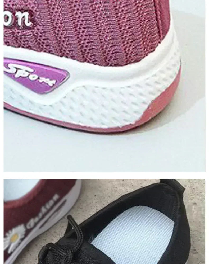 NEW Women's Light Running Shoes Adult Sneakers Net Shoes Comfortable Soft Soled Sneakers Women's Breathable Casual Single Shoes