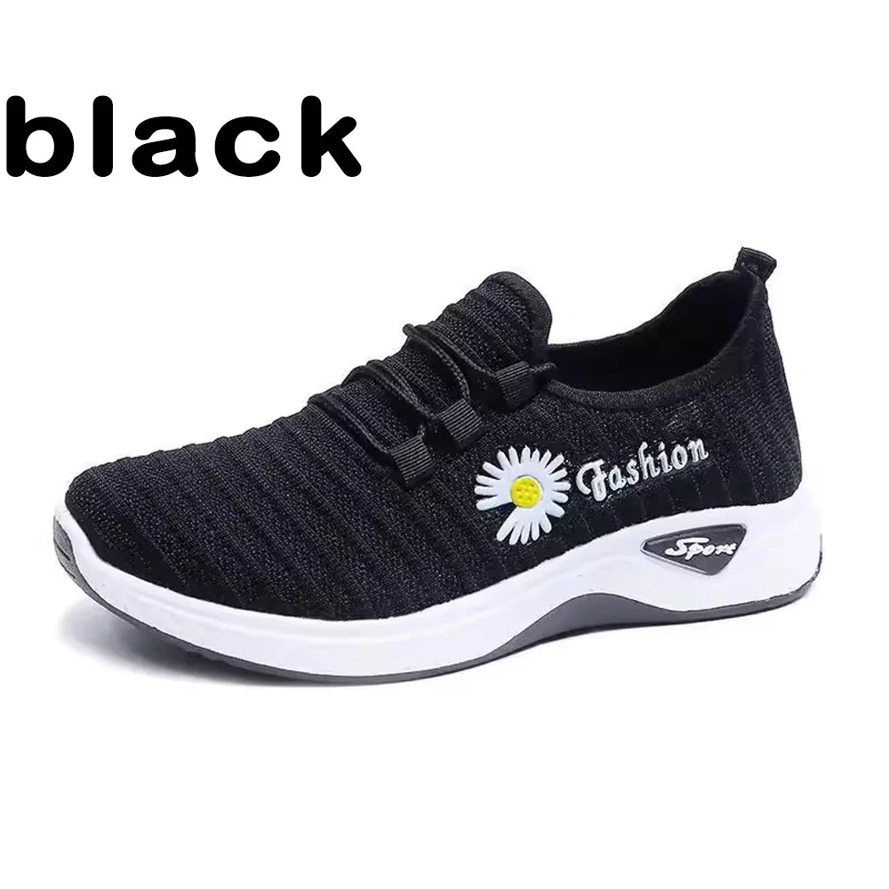 Women's Light Running Shoes Adult Sneakers,net Shoes, Comfortable Soft Soled Sneakers, Women's Breathable Casual Single Shoes