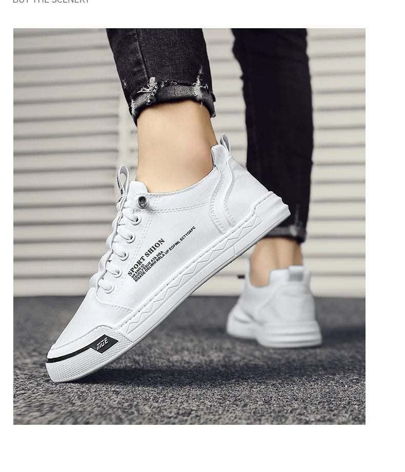 High Quality Men's Sneakers Summer Ice Silk Canvas Shoe for Men Brand Versatile Slip-on Casual Vulcanized Footwear Tenis Hombres