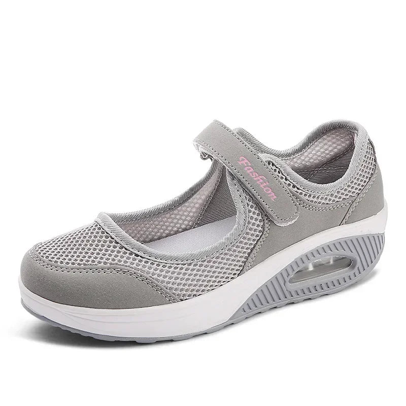 Women's Light Fashion Breathable Mesh Wedge Heels Shoes Casual Shoes Mesh Outdoor Sports Running Designer Sneakers 2024