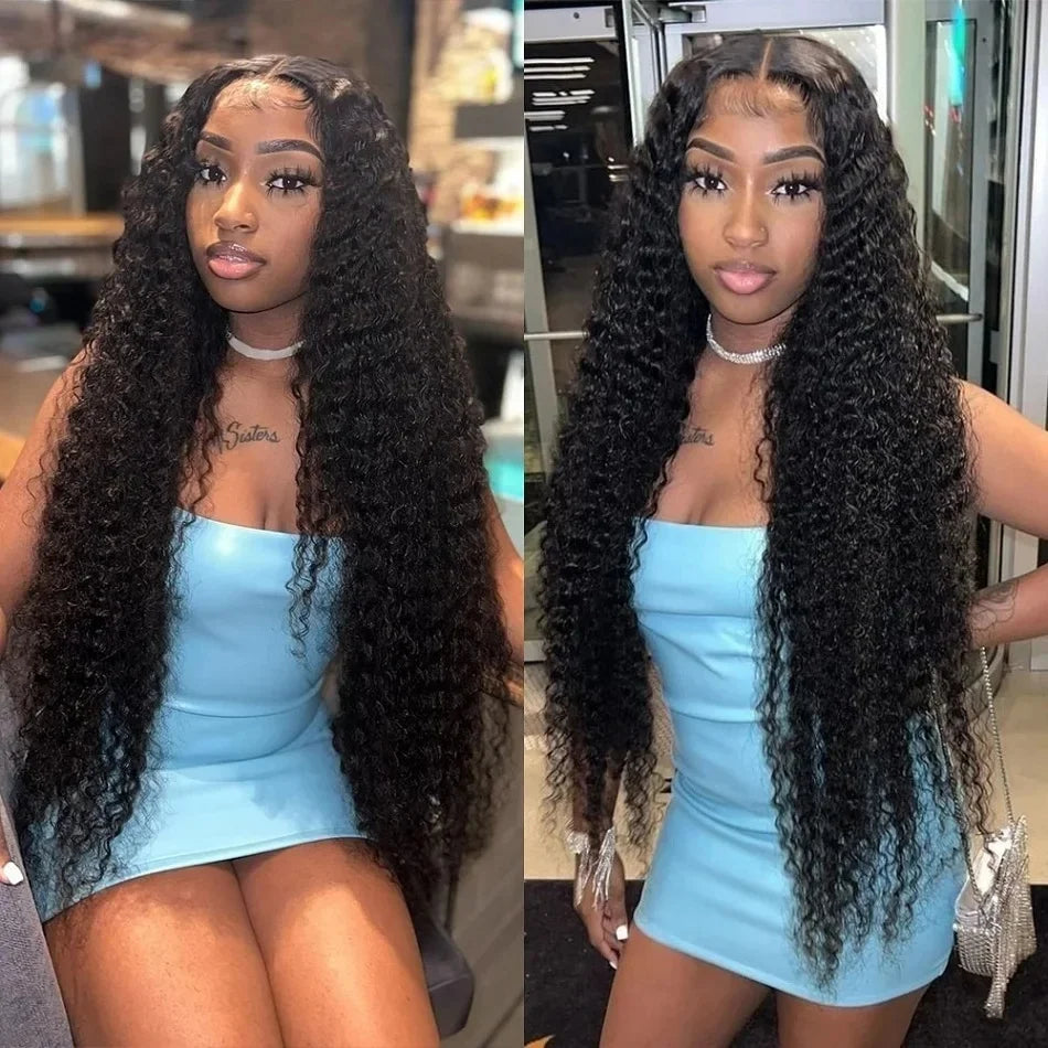 30 40 Inch Curly Human Hair Extensions Brazilian Deep Wave Bundles 100% Human Hair 3 4 5 Bundles Natural Hair Bundles