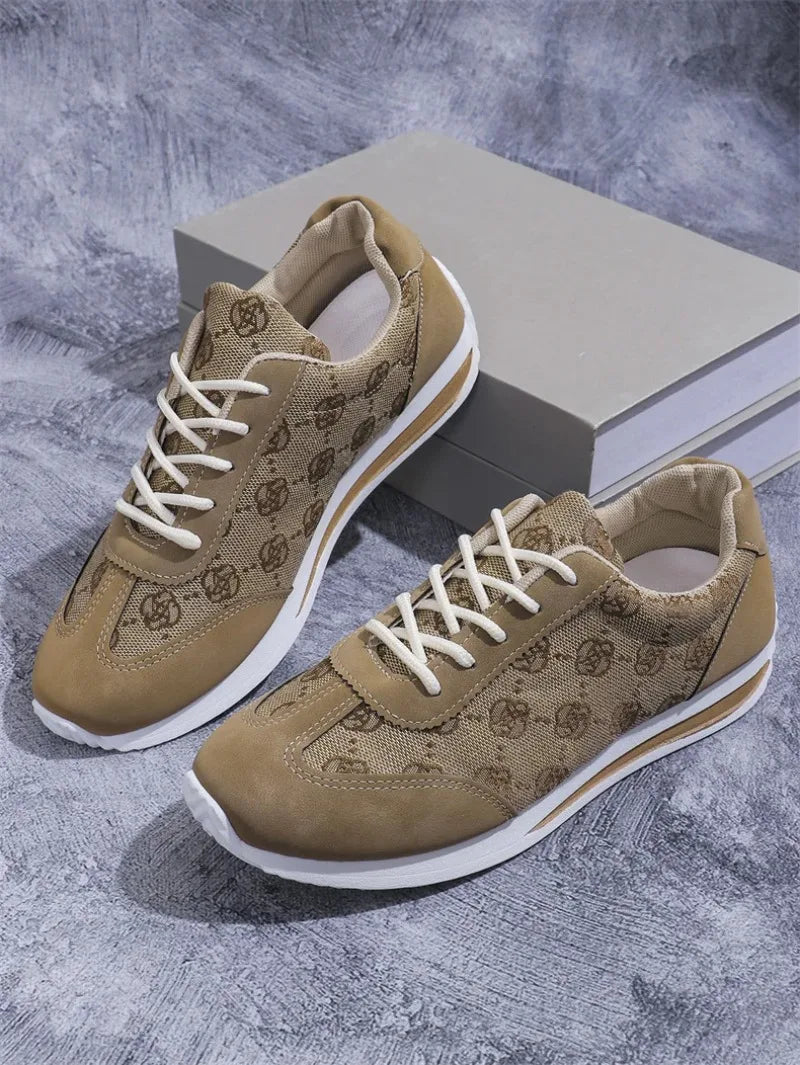 Retro Flower Embroider Brand Design Sneakers Women 2025 Autumn Trend Platform Sneakers Woman Lightweight Flat Heels Casual Shoes