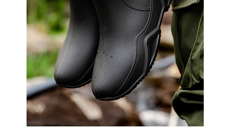 Fashion Couple's Outdoor Rain Boots New Men High Top Hiking Fishing Water Shoes Anti-slip Chef Work Ankle Boots Waterproof Shoes