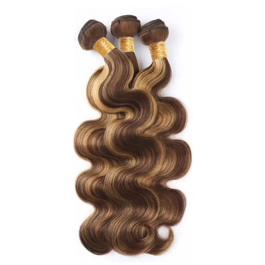 Body Wave Highlight Raw Bundles Human Hair 100% 4/27 Colored Brazilian Hair Extensions Quick Weaves Water Wave Bundles 3 Bundles