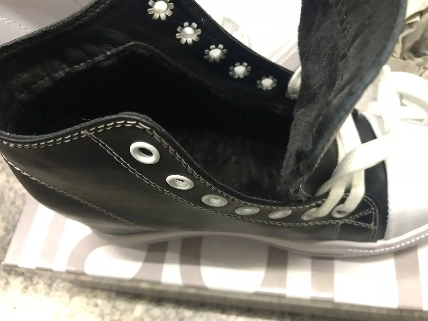 2025 Genuine Leather Shoes New Autumn Winter Lace-up High-top Women Sneaker Shoes High Heels Increase Within Wedges Casual Shoes