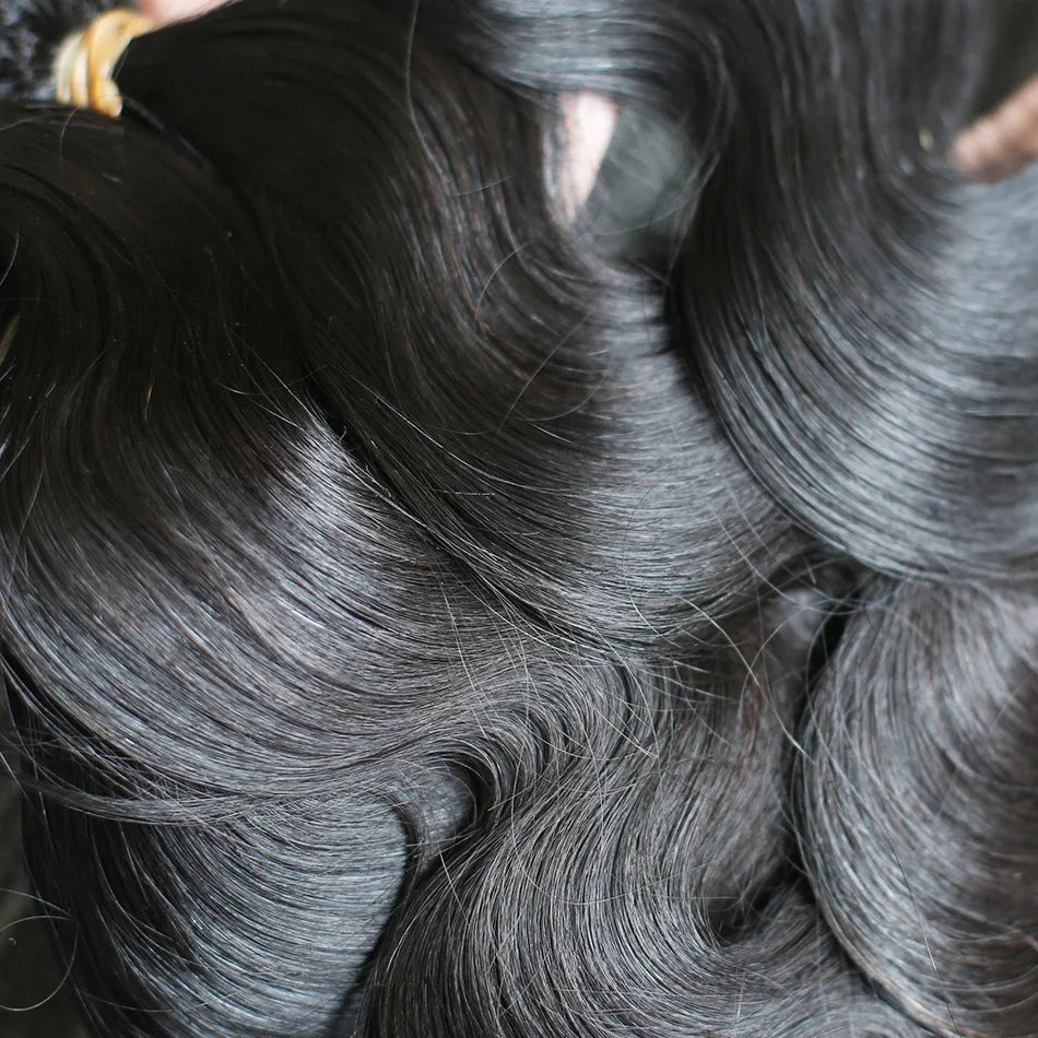 30 40 Inch Body Wave Raw 2 3 4 Bundles Indian 100% Unprocessed Human Hair Wavys Double Drawn Virgin Bundles Weave Extensions