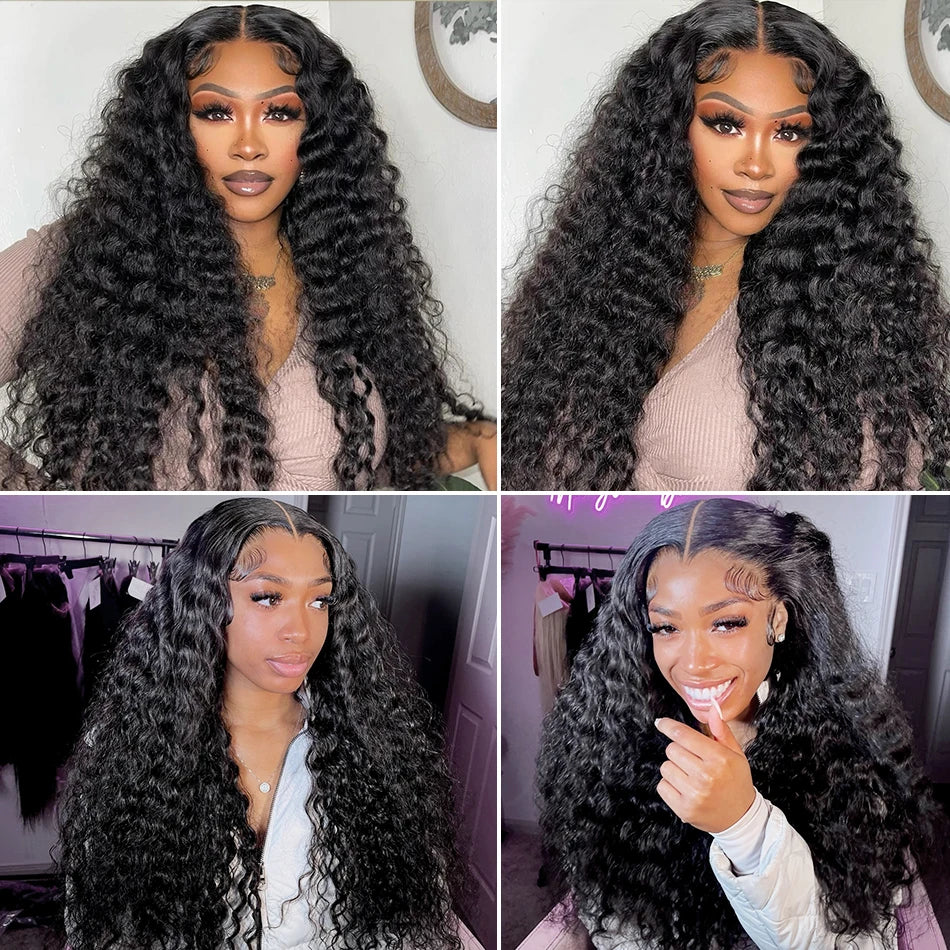 30 34Inch Burmese Curly Bundles Human Hair Extensions Sew In 100% Original Loose Deep Wave Bundles Double Weft Raw Hair Weaving