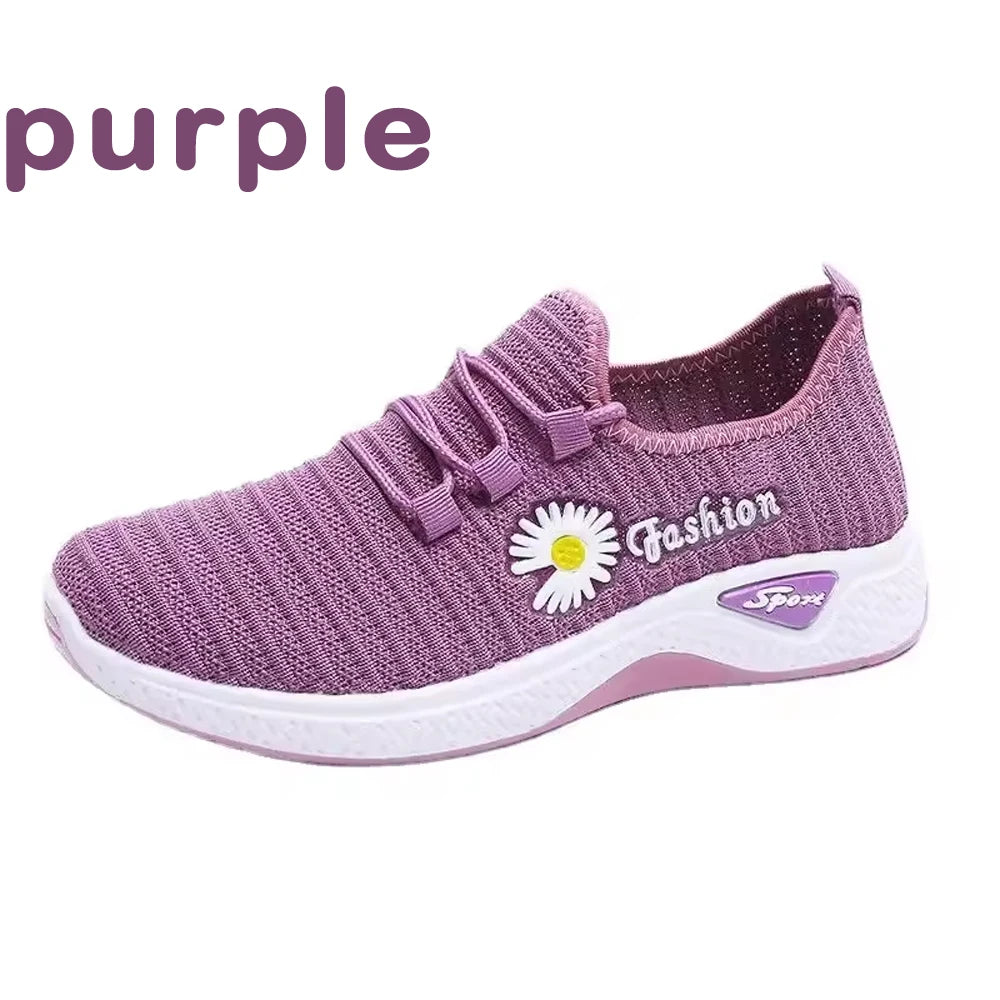 Women's Light Running Shoes Adult Sneakers,net Shoes, Comfortable Soft Soled Sneakers, Women's Breathable Casual Single Shoes