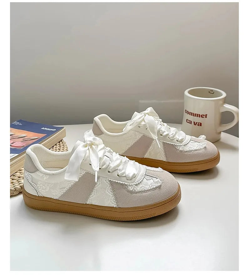 Retro Versatile Women Shoe Fashion Temperament Womens Casual Shoes Comfort Light Womens Flat Shoes Anti Slip Simple Single Shoes