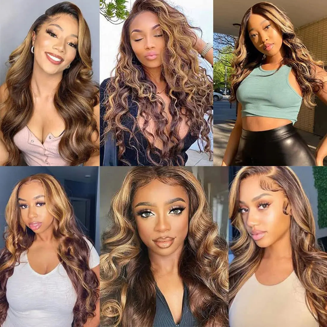 Body Wave Highlight Raw Bundles Human Hair 100% 4/27 Colored Brazilian Hair Extensions Quick Weaves Water Wave Bundles 3 Bundles