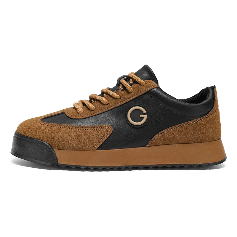 Classic Retro Black Sneakers Men Comfortable Suede Casual Shoes Men Luxury Brand Designer Shoes For Men Platform Flats Sneakers
