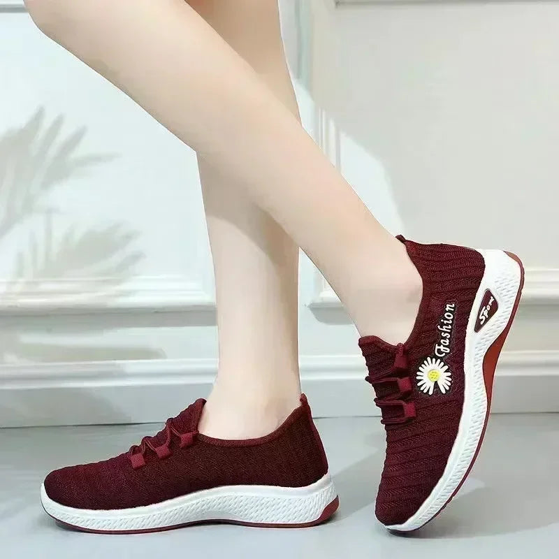 NEW Women's Light Running Shoes Adult Sneakers Net Shoes Comfortable Soft Soled Sneakers Women's Breathable Casual Single Shoes